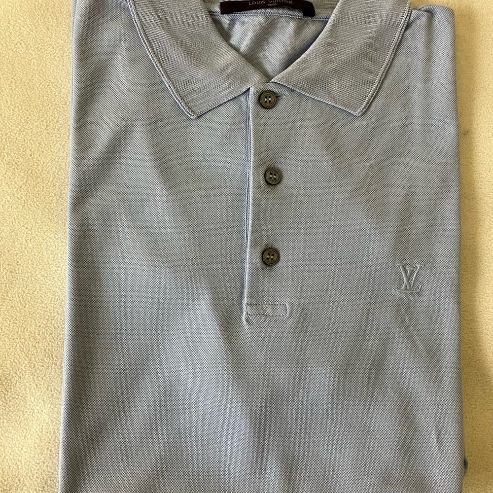 Louis Vuitton Blue Polo Shirt